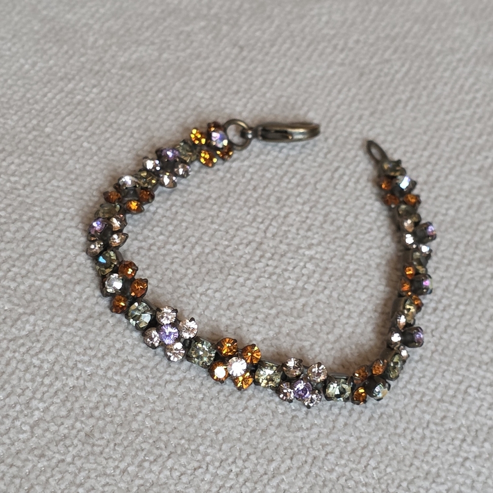 Sorrelli Crystal Cluster Bracelet in Autumn Tones